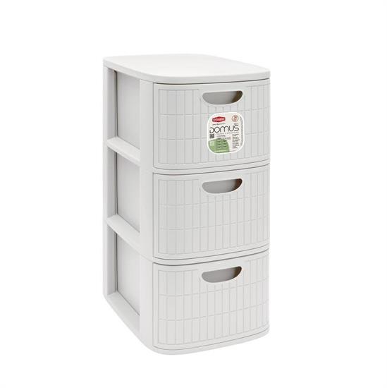 CASSETTIERA DOMUS 3 BIANCO POLVERE