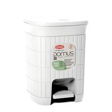 PATTUMIERA DA BAGNO DOMUS 6 LT BIANCO POLVERE