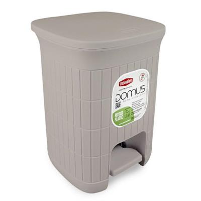 PATTUMIERA DA BAGNO DOMUS 6 LT GREIGE