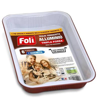FOLI CONTENITORE LACCATO 8 PORZIONI CONF. 1 PZ