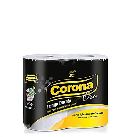 CARTA IGIENICA CORONA ORO PZ.4