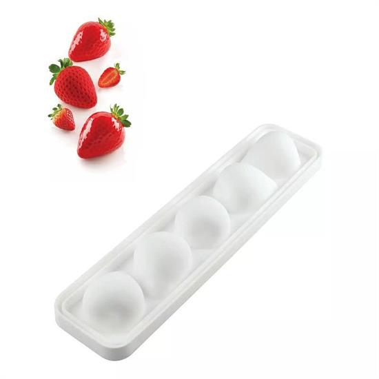 STAMPO SILICONE FRAGOLA 60 X 77 X H 54 MM BIANCO