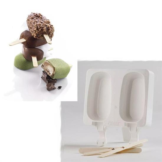 STAMPO SILICONE SET 2 EASY CREAM 93 X 48,5 X H 25 MM BIANCO