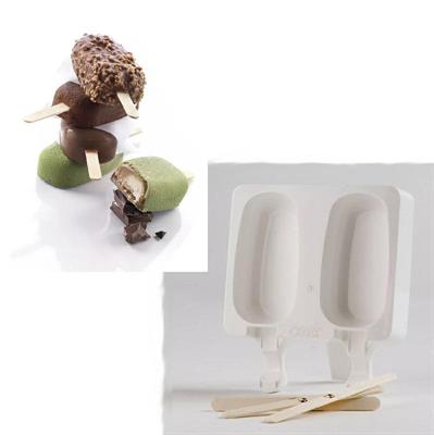 STAMPO SILICONE SET 2 EASY CREAM 93 X 48,5 X H 25 MM BIANCO