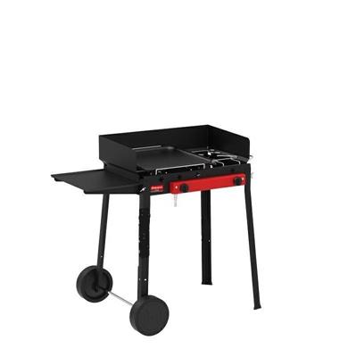 BARBECUE PLANCHA GAS COMBINATO