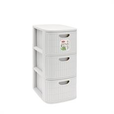 CASSETTIERA DOMUS 3 SLIM BIANCO POLVERE