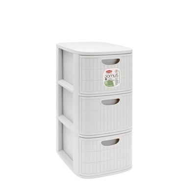 CASSETTIERA DOMUS 3 SLIM BIANCO POLVERE