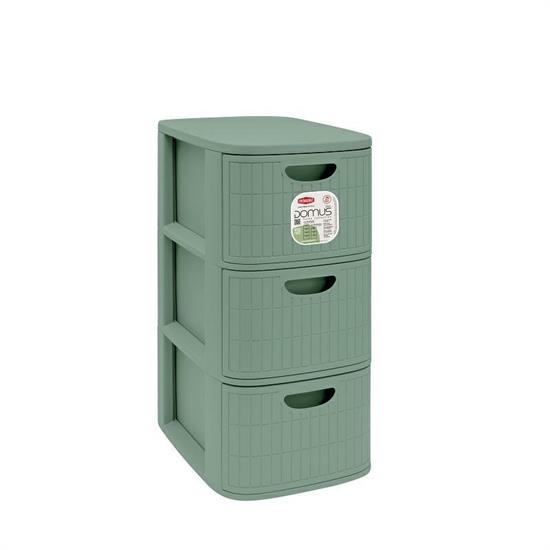 CASSETTIERA DOMUS 3 SLIM GREEN TEA