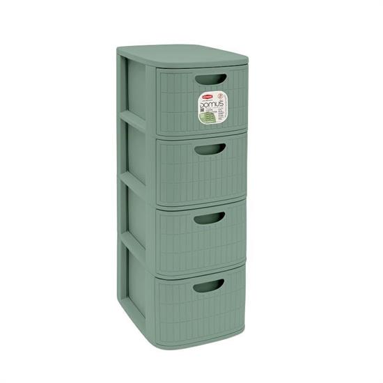 CASSETTIERA DOMUS 4 SLIM GREEN TEA