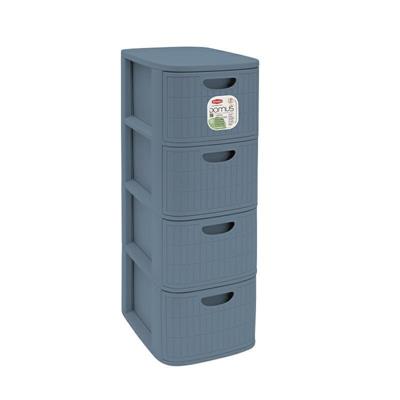 CASSETTIERA DOMUS 4 SLIM SMOKY BLUE