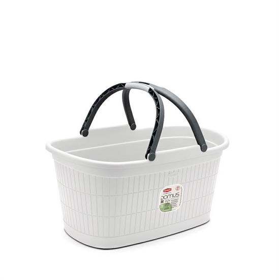 CESTA DOMUS CON MANICI BIANCO POLVERE