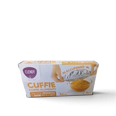 CLENDY CUCINA CUFFIE COPRI ALIMENTI CONF. 6 PZ