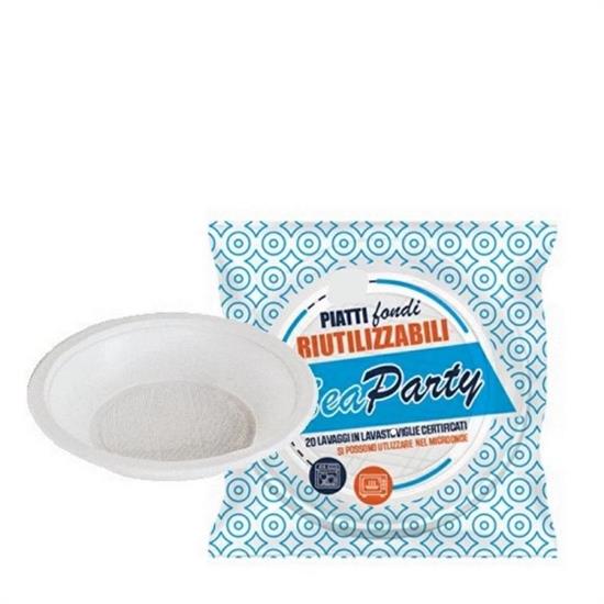SEA PARTY PIATTI RIUTILIZZABILI FONDI CONF. 45 PZ