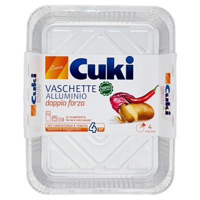CUKI VASCHETTE ALLUMINIO 4PZ 4 PORZIONI