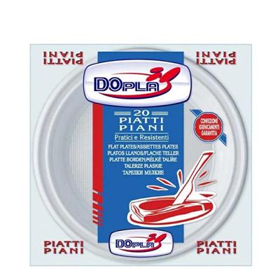 DOPLA PIATTI PIANI POLIPROPILENE 20 PZ