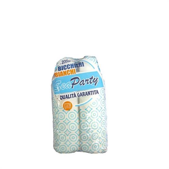 SEA PARTY BICCHIERI 200 ML BIANCO CONF. 90 PZ
