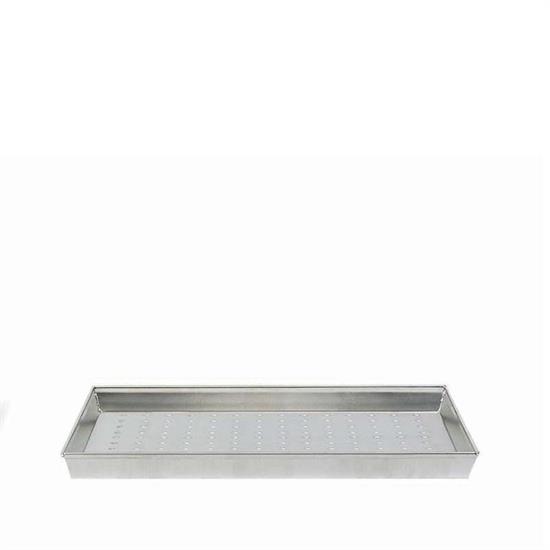 TEGLIA RETTANGOLARE IN LEGA DI ALLUMINIO FORATA 40 X 30 CM