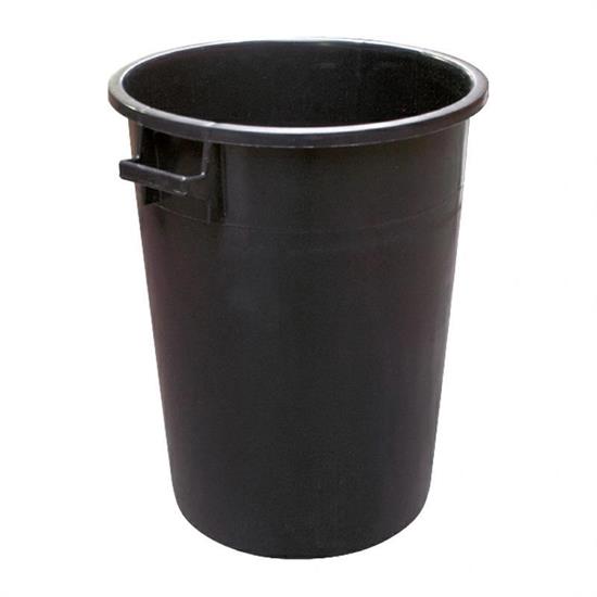 BIDONE INDUSTRIALE NERO PE 100 LT
