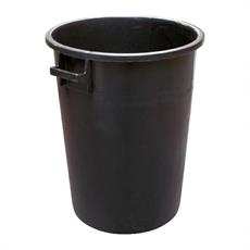 BIDONE INDUSTRIALE NERO PE 100 LT