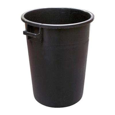 BIDONE INDUSTRIALE NERO PE 100 LT