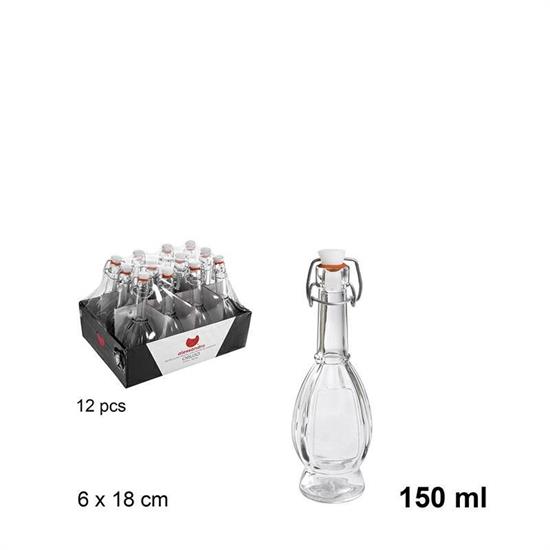 BOTTIGLIA VETRO 150 ML TAPPO MECCANICO