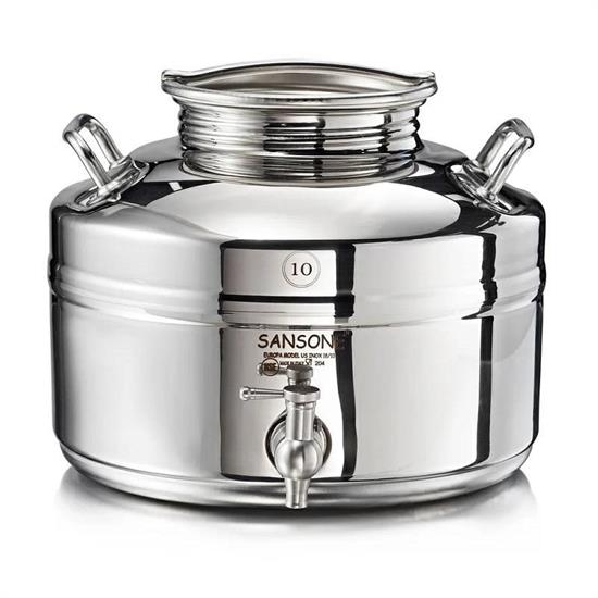 BIDONE INOX MODELLO EUROPA 10 LT PREDISPOSIZIONE RUBINETTO