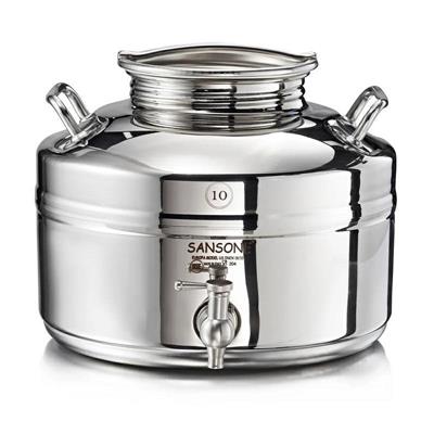 BIDONE INOX MODELLO EUROPA 10 LT PREDISPOSIZIONE RUBINETTO