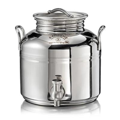 BIDONE INOX MODELLO EUROPA 3 LT CON RUBINETTO