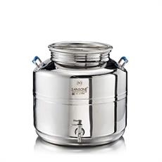 BIDONE INOX MODELLO EUROPA 30 LT PREDISPOSIZIONE RUBINETTO
