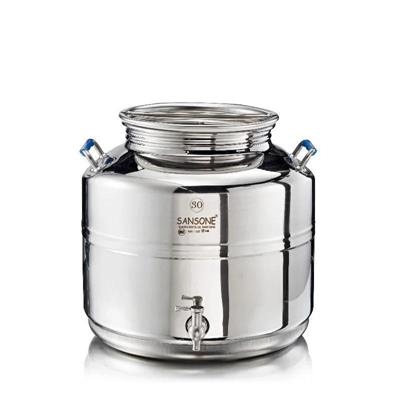 BIDONE INOX MODELLO EUROPA 30 LT PREDISPOSIZIONE RUBINETTO