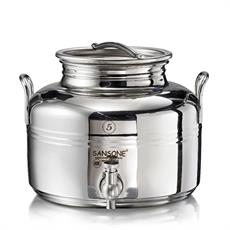 BIDONE INOX MODELLO EUROPA 5 LT CON RUBINETTO