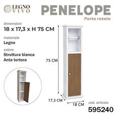 MOBILETTO PORTAROTOLO PENELOPE BIANCO ANTA TORTORA