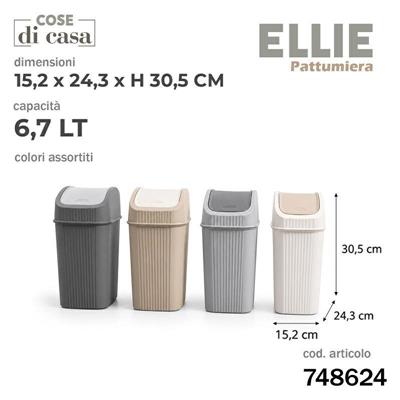 PATTUMIERA ELLIE 6,70 LT COLORI ASS