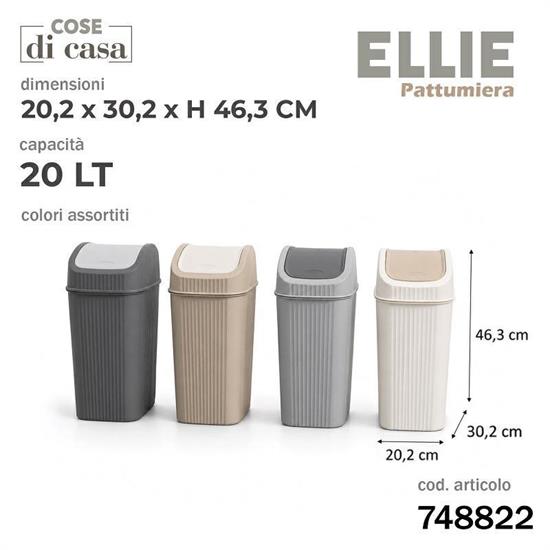 PATTUMIERA ELLIE 20 LT COLORI ASS
