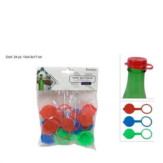 TAPPI BOTTIGLIA IN PLASTICA CONF. 24 PZ