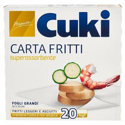 CUKI CARTA FRITTI 20 FOGLI