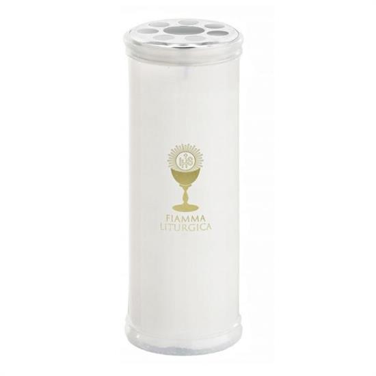 LUMINO VOTIVO D. 80 X H 22 CM 400 GR BIANCO ART. 100/19BCO