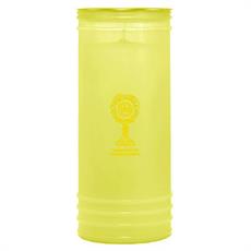 LUMINO VOTIVO D.10XH24 CM 1,2 KG CERA GIALLA GIALLO 100/24GL