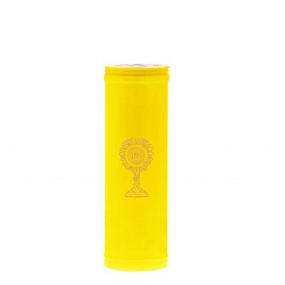 LUMINO VOTIVO D.10XH24 CM 1,2 KG CERA GIALLA GIALLO 100/24GL