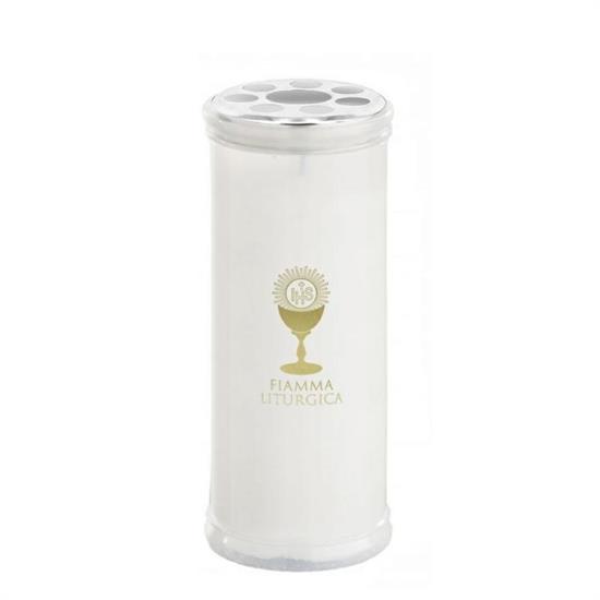 LUMINO VOTIVO D. 80 X H 19 CM 300 GR BIANCO ART. 80/K19B