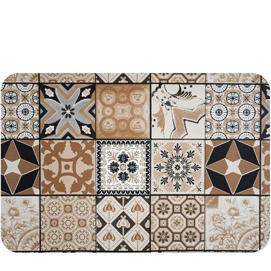 TAPPETO FLOOR 50 X 130 CM TILE BEIGE