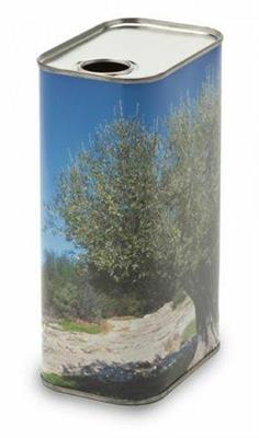 LATTA PER OLIO 500 ML CON TAPPO INCASTRO