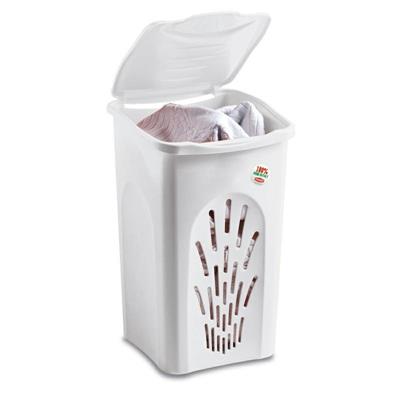 PORTABIANCHERIA PRIMAVERA FORATO 50 LT BIANCO