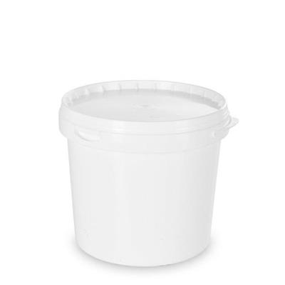 SECCHIO CON COPERCHIO 5,5LT BIANCO