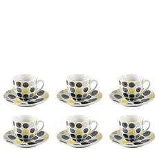 TAZZA CAFFE' CON PIATTINO CONF. 6 PZ ITACA
