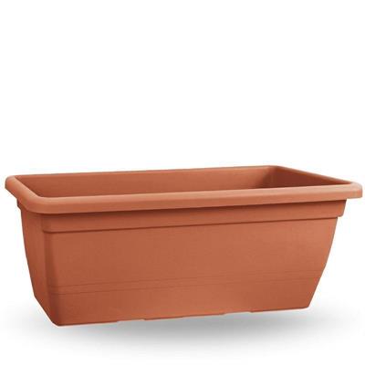 VASO FIORIERA RETTANGOLARE ANTHEA 60 CM COLORE TERRACOTTA