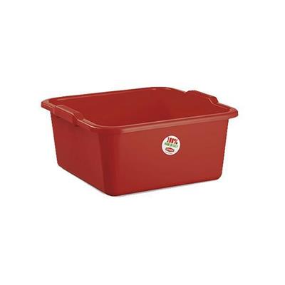 BAGNO QUADRO 30X30XH12CM 7LT COLORE ROSSO