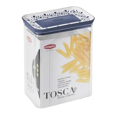 BARATTOLO TOSCA RETTANGOLARE 2,2 LT COLORE PALACE BLU/BIANCO