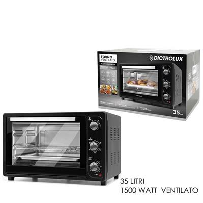 FORNO ELETTRICO VENTILATO BLACK EVOLUTION 35 LT 1500W