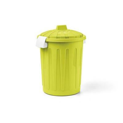 BIDONE PATTUMIERA CON COPERCHIO 23 LT VERDE ACIDO